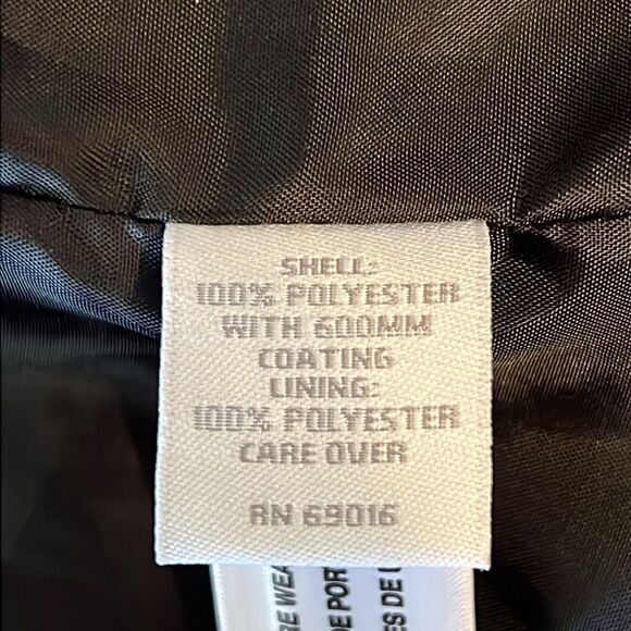 Relatively Black/Tan Animal Print Rain Coat Size L/XL ( see measurements) - Picture 13 of 13